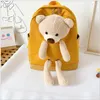 2021 nova venda quente crianças cartoon urso boneca sacos meninos meninas mochilas crianças kindergarten saco de escola criança princesa bolsas