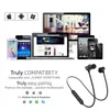 Magnetic Headphones Noise Canceling Cell Phone Earphones In-Ear earbuds Headsets MIC V5.0 Bluetooth Wireless Earphone for iP8 8s Max Samsung in Retailing Box