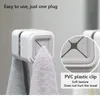 1pc Удобный держатель полотенца мыть ткань вешалка для вешалки для кухни крючки для хранения присоса в ванной комнате для ванной комнаты белый jllhwt