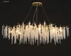 New chandelier strip art creative branch living room American dining room lamp crystal decorative lighting