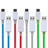 1 m Handy-Kabel, LED-USB-Kabel, TPE-Blitzlicht, Datenleitung, Handy-Ladegerät, leuchtendes Android-Micro-USB-Kabel, Typ-C-Kabel