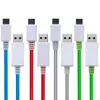 1m Cell Phone Cables Led USB Cable TPE Flash Light Up Data Line Mobile Phone Charger Glowing Android Micro USB Cable Type c Cable