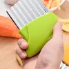 Tool Potatos Wavy Cutters Stainless Steel Potato Slicer French Fry Cutter Knife Vegetable Cutter Shredder Cutting Tools Kitchen Gadgets