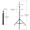 FreeShippingPhotography Background Frame Support Softbox Lighting Kit Accessori per attrezzature per studio fotografico con sfondo 3 pezzi e supporto per treppiede