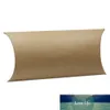 17 * 10 * 4 centímetros 10pcs / Lot papel Kraft Pillow Forma Packing favor dos doces da festa de casamento caixas caixa de presente de chocolate pacote pequeno bolo