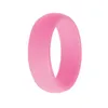 8mm New 10pcs Multi Color Environmental Sport Movement Solid Unisex Silicone Cool Rings Couple039s Flexible Rubber Rings Gift12081483