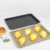 37 * 25.5cm / 14.5 * 10INCH HEAVY CARBON STEEL COOKIE BISCUIT BAKING PAN-ark Rektangulär Non-stick Bread Cake Ugn Bakbricka DIY Köksverktyg HY0326