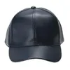 Ball Caps Unisex Men Women Pu skórzana czapka baseballowa Snapback Outdoor Sport Regulowany modny kapelusz czerwono/khaki/czarny/różowy/granatowy blu291d
