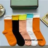 Meias masculinas Designesr Mens Mulheres Sock Bordado Casual Tigre Outono Puro Algodão Esportes De Malha Inverno Homens Carta Moda Meias Caixa de Presente Set