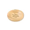 2022 new Wooden Soap Dish Natural Bamboo Dishes Holder Plate Tray Multi Style Round Square Container