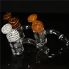 smoking New Quartz Banger Nail with Spinning Carb Cap and Terp Pearl Female Male 14mm Joint 90 Degrees For Glass Bongs