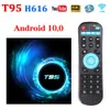 T95 Android 10 TV Box Allwinner H616 6K 2.4G WIFI 2GB 16GB 4GB 32GB 64GB SMART SET TOP BOX VS H96