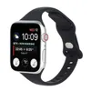 Nieuw voor apple watch vlinder gesp iwatch7 super hot en modieuze siliconen monochrome enkele cirkel band 42/44/45mm 38/40/41mm optioneel