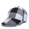 Casquette de Baseball de haute qualité pour femmes, à carreaux noirs et rouges, chapeau de printemps et d'été pour hommes, casquette Hip Hop en coton pour hommes