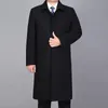 Neue Ankunft Woolen Lange Männer Erbse Winter Jacken Herbst Herren Wolle Mischung Mantel Trenchcoat Mann 201119