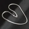 Collier en argent Sterling 925 pour hommes, bijoux de 5mm, 50cm, toute nouvelle mode, grand, Long et large, chaîne latérale complète pour pendentif 1257j