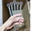 20 cm (7,9 pouces) long brûleur à mazout épais Pyrex grand tuyau en verre transparent pour fumer Bubbler Tube Dot Nail Burning Jumbo Accessoires