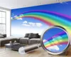 Custom Romantic Rainbow 3d Wallpaper Living Room Bedroom Beautiful Scenery Decoration Mural Wall Covering TV Background Painting