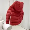 New Baby Girls Jackets Winter Outdoor Fashion Children039s Red Warm Coat Kids Girl thickening Hooded Outerwear Tops2938443