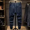 Plus maat 5xl 6xl 7xl Men's Black Blue Harem Jeans Herfst New Streetwear Fashion Stretch denim broek mannelijke merk broek 201123