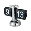 Flip Digital Clock Small Scale Table Retro Stainless Steel Internal Gear Operated Quartz Home Decor 2201133702530