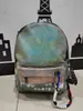 Graffiti-Rucksack Laufsteg Outdoor Casual Canvas Rucksack Männer Frauen Schultasche Außen Stereo Reißverschlusstaschen Farbe Grau Aprikose Schwarz 328e