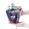 1pcs pastoral bonsai planter pott mode tecknad hus blomkrukor harts stor trädgård blomkruka trädgård växt dekoration y200709