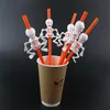 Halloween Plast Straw Pumpa Ghost Straws Halloween Dricka Straws Party Supplies Home Halloween Drinks Tools T9i00663