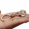 Keychains gloeien in de Dark 12 Constellation Keychain Zodiac Signs Sieraden Dubbele zij Cabochon Glass Ball Hanger voor toetsen Geschenken Miri22