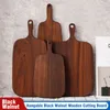 Wędkarstwo Black Walnut Deska do krojenia Trwałe Drewniane Krojenia Pizza Pizza Sushi Tray BBQ Solid Niepalony Niepoślizgowe Kuchnia Jadalnia Yl0096