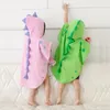 Детские капюшоны мальчик девушка мультфильм динозавр пончо детская одежда ванна ребенок пляжный полотенце младенческий халат Pajamas Y200429