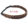 Braided Hair Headband Synthetic Hand Tied Hair Accessories Headwear for Women and Girls Two Strands Braiding Hair