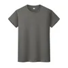 Yeni Yuvarlak Boyun Katı Renk T-Shirt Yaz Pamuk Dip Gömlek Kısa Kollu Erkek Ve Bayan Yarım Kollu 0x58