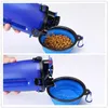 Benepaw Portable Multifonctionnel Dog Food Bouteille D'eau 2 En 1 Avec Bol Pliable 7 Couleur Grade Potable Pet Feeder Cat Y200917