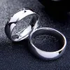 Simple stainless steel smooth Gold band Rings women men Engagement Wedding ring Fashion jewelry will and sandy