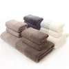 3pcs a Set Soft Cotton Bath Towels For Adults Absorbent Terry Luxury Hand Bath Beach Face Sheet Women Basic Towels JWYYJ39 T200529