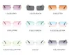 19 Colors Updated Frameless Trimmed Square Sunglasses For Women And Men Fashion Small Sun Glasses Metal Temples Wholesale