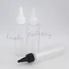 Bouteille de shampoing à capuchon pointu, bouteilles d'emballage transparentes de 120ML, contenants de maquillage vides, bouteille d'eau rechargeable pour peau brillante
