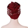 Cappelli a cilindro per feste di nozze da donna con perline di lusso di alta qualità Moda copricapo con turbante musulmano africano Copricapo Ramadan