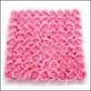 Hurtownie 81pcs / Box Handmade Rose Soap Sztuczne Suszone Kwiaty Matki Day Wedding Valentines Christmas Gift Decoration for Home Drop Deliv