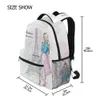 ALAZA Fashion Backpack School Bags for teenager girls Eiffel tower Prints Backpack Student Elementary Schoolbags ladie Book Bags LJ201225