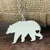 Polar Bear Hanger Ketting Rvs Dierliefhebbers Sieraden Voor Vrouwen Mannen Vriend Geschenken