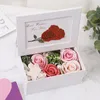 Çerçeve Çiçek Kutusu Hediye Sevgililer Günü Anne Günü Yapay Güller Sabun Çiçekler Fotoğraf Çerçevesi Hediye Kutusu Ev Dekorasyon Aksesuarları