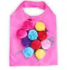 5pcs Cute Useful Mix Rose Flower Watermelon Pitaya Foldable Eco Reusable Shopping Bags