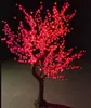 1.5m 1.8m 2m 2m 2.5mの光沢のあるLEDの桜の花のクリスマスツリー高シミュレーション自然幹防水庭の風景ランプ