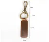 Cowhide Keychain Pendant Party Favor Retro Men's Metal Keyring Car Bag Decoration Key Chain DIY Creative Gift SN3301