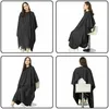 Fashion Salon Hairdressing Gown Cape Shave Apron Barber Professional Adult Hair Cutting Cloth Shampoo Waterproof Black Unisex H sqczxf