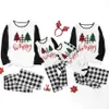 2020 Weihnachten Familie Pyjamas Set Deer Drucken Erwachsene Frauen Kinder Familie Passenden Kleidung Weihnachten Familie Nachtwäsche 2PCS Sets Top + Hosen K990