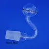 Tuyau de brûleur à mazout en verre transparent Bent Nail Rig Burning Water 10mm 14mm 18mm Mâle Femelle 1.2 pouce Boule OD Dab