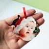 10 PCS a Lot Blank Sublimation MDF Christmas Pendants Ornaments Heat Transfer Image Home Decor Gift Y201020